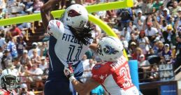 NFL player catches a touchdown pass while being defended during a pro football game, showcasing athleticism and skill.