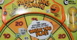 Colorful Annoying Orange board game featuring talking characters, perfect for family fun and laughter. Suitable for ages 4+".