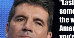 Simon Cowell appears contemplative, quoted saying, "You’re the worst in the world" reflecting his trend of sharp criticisms.