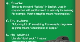 Learn popular Spanish cuss words with meanings, including expressions like 'pinche' and 'no mames' for engaging conversations.