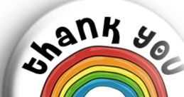 Colorful badge featuring a rainbow and the words "Thank You NHS," celebrating the Clap for Our Carers initiative.