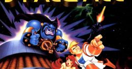 Cover art for Space Ace featuring animated characters and a dramatic space backdrop from the classic interactive game.