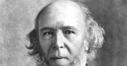 Portrait of Herbert Spencer, a key figure in 19th-century philosophy and social theory, known for his ideas on evolution.