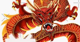 Red dragon design featuring "Chang Gang" in bold letters, symbolizing strength and unity in creative expression.