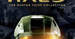 Master Chief's iconic helmet in Halo: The Master Chief Collection, featuring elements from Halo CE, 2, and 3.