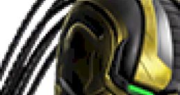 Close-up of Cyrax from Mortal Kombat Gold, showcasing his gold and black armor with green accents and mechanical details.