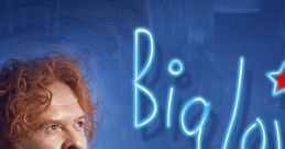 Simply Red’s Big Love album cover featuring the lead singer with a contemplative expression and vibrant blue background.