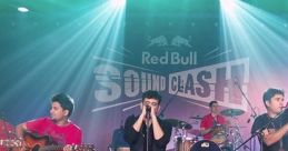 Musicians performing at Red Bull Sound Clash, showcasing vibrant Indian pop music and energetic live performance.