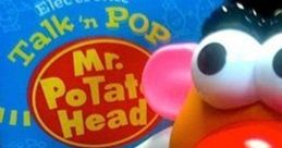 Mr. Potato Head toy with vibrant colors, featuring electronic Talk 'n Pop action in fun packaging. Perfect for kids' playtime!