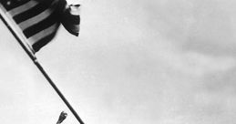 U.S. soldiers raising the American flag during World War II, symbolizing victory and bravery on the battlefield.