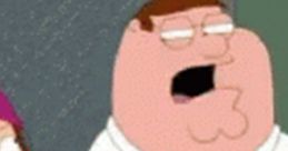 Peter Griffin from Family Guy humorously exclaims, "Shut up," capturing a classic comedic moment.