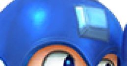 Mega Man from Super Smash Bros. Wii U, featuring his iconic blue helmet and determined expression.