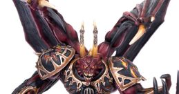 Daemon Prince figure with detailed armor and wings, showcasing its menacing pose and intricate design in vibrant colors.