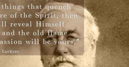 Insightful Fred Herbert quote about spiritual life and passion by Lockyer, offering guidance for personal transformation.