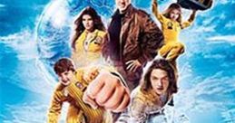 Zoom movie poster featuring characters in superhero costumes, ready to save the world with humor and action.