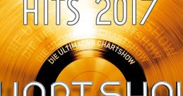 Ultimate Chart Show 2017 featuring top hits and artists like Imagine Dragons and Shawn Mendes on a gold record backdrop.