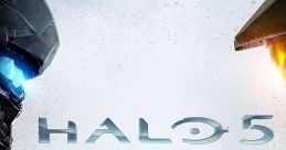 Halo 5: Guardians cover art featuring iconic characters and action amidst a futuristic, war-torn landscape.