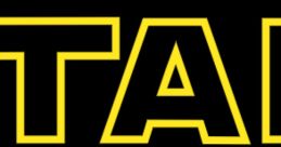 Bold "Star Wars" logo design in iconic yellow lettering on a black background, symbolizing the epic sci-fi franchise.