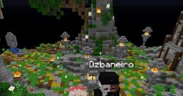 Players from Chlapaci z Discordu pose in a Minecraft world filled with vibrant landscapes and creative structures.