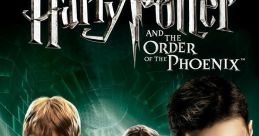 Harry Potter, Ron and Hermione wield wands, standing bravely in "Order of the Phoenix," facing dark challenges ahead.