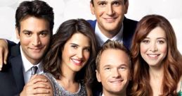 Cast of "How I Met Your Mother" posing together, showcasing their iconic friendship and fun spirit.