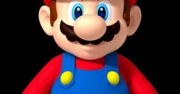 Mario stands confidently in his iconic red hat and blue overalls, ready for adventure in the Mushroom Kingdom.