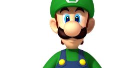 Luigi in his iconic green hat and overalls, known for adventures in the Mario franchise and as Mario's loyal brother.