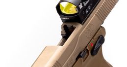 FNX-45 Tactical pistol featuring Vortex reflex sight, ideal for precision shooting and tactical applications.