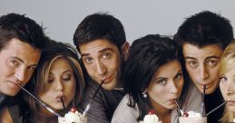 Friends sharing milkshakes at a diner, enjoying a fun moment together, showcasing friendship and laughter.