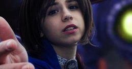 Cosplay of Elizabeth from "Bioshock Infinite" reaching out, capturing the essence of "I'm Sorry Elizabeth" moment.