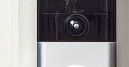 Sleek Ring Doorbell with camera, providing enhanced security and convenience for smart home entry monitoring.