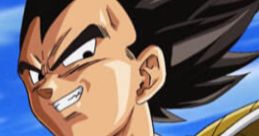 Vegeta from Dragon Ball Z: Budokai Tenkaichi 3 smiling confidently, showcasing his iconic hairstyle and armor.