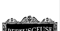 Stylized logo of Beetusgeuse featuring intricate designs, perfect for fans of whimsical and spooky themes.