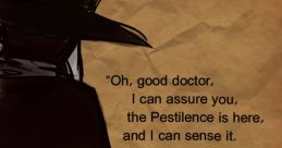 SCP 049 quote on a vintage background, depicting the character's ominous dedication to curing the Pestilence effectively.