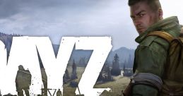 Intense scene from DayZ showcasing survival challenges, with a player character holding a gun in a tense environment.