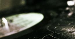 Close-up of a scratched vinyl record illustrating the iconic record scratch sound effect. Retro music vibes captured beautifully.