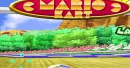 The Announcer character from Mario Kart Arcade GP 2 cheers on racers while showcasing vibrant kart racing action.