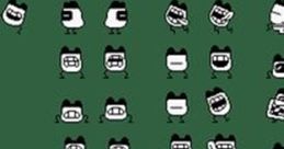 Tamagotchi character expressions showcasing various emotions and animations for the Game Boy Color experience.