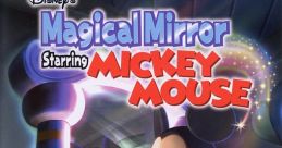 Cover art for "Disney's Magical Mirror Starring Mickey Mouse" on GameCube, featuring vibrant visuals and iconic character design.