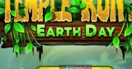 Temple Run Earth Day theme featuring a vibrant idol adorned with vines, highlighting environmental effects in the game.