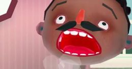 Character in Toca Kitchen 2 reacts humorously to a steaming plate of food, showcasing fun culinary effects.