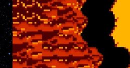 Pixel art background texture from the NES game "Road Fighter" showcasing colorful effects and terrain details.