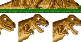 The Roguish Red Tyrannosaurus - Joe and Mac: Caveman Ninja - Bosses (SNES) Boss from the SNES game Joe and Mac: Caveman