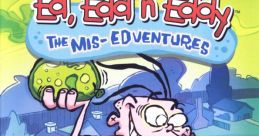 Cover art for "Ed, Edd n Eddy: The Mis-Edventures" on PlayStation 2 showcasing iconic characters in a fun, adventurous scene.