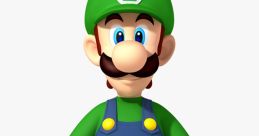 Luigi, a key playable character in New Super Mario Bros. Wii, features green hat and overalls, ready for adventure.