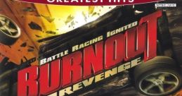 Burnout Revenge cover art featuring high-speed racing, intense crashes, and thrilling gameplay on PlayStation 2.