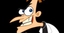 Dr. Heinz Doofenshmirtz from Phineas and Ferb: Quest for Cool Stuff, showing his villainous charm and quirky antics.