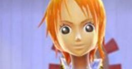 Nami from One Piece: Unlimited Adventure poses confidently, showcasing her iconic outfit and vibrant orange hair.