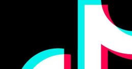 Colorful TikTok logo on a black background, symbolizing creativity and entertainment on the popular social media platform.