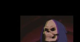 Skeletal villain in a hooded cloak, evoking retro cartoon aesthetics, perfect for Discord phonk vibes and memes.